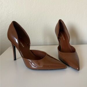 Marc Fisher Tan Patent Leather Heels